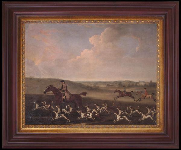 James Seymour A Huntsman and Hounds Near a Country House